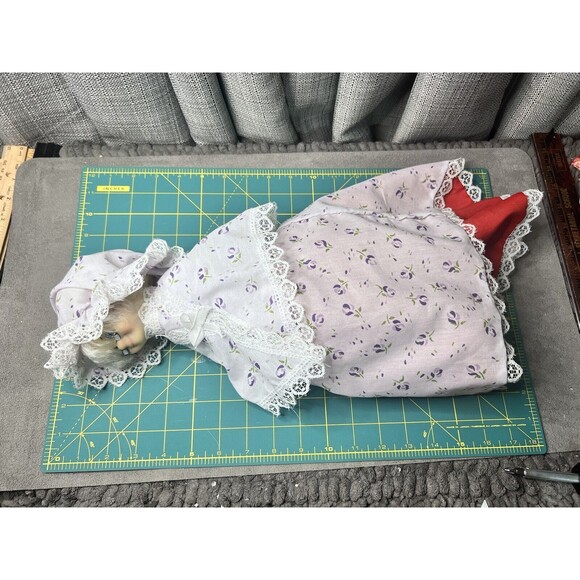 VTG 3 Dolls In 1 Little Red Riding Hood Grandma Wolf Handmade Doll 21 Inch - Picture 15 of 15